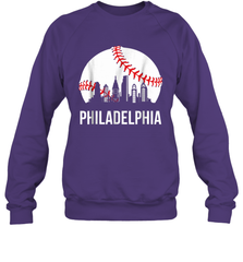 Philadelphia Downtown Baseball Philly Skyline Sweatshirt - giftteeshirt4u