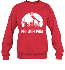 Philadelphia Downtown Baseball Philly Skyline Sweatshirt - giftteeshirt4u