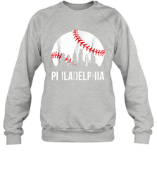 Philadelphia Downtown Baseball Philly Skyline Sweatshirt - giftteeshirt4u