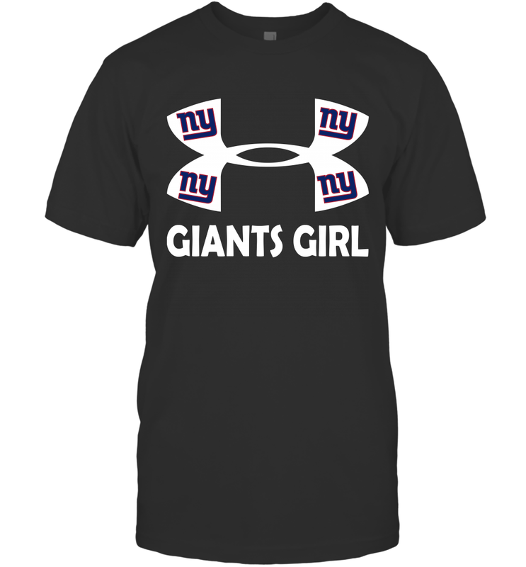 New York Giants Girl Under Armour Football T-Shirt - giftteeshirt4u