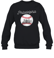 Philadelphia Baseball Philly Tshirt Ball and Skyline Sweatshirt - giftteeshirt4u