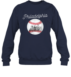 Philadelphia Baseball Philly Tshirt Ball and Skyline Sweatshirt - giftteeshirt4u