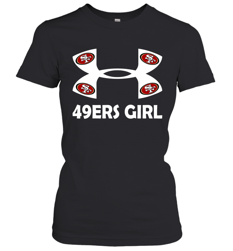 San Francisco 49ers Girl Under Armour Football Short Sleeve - giftteeshirt4u