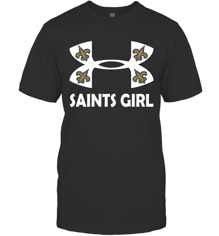 New Orleans Saints Girl Under Armour Football T-Shirt - giftteeshirt4u