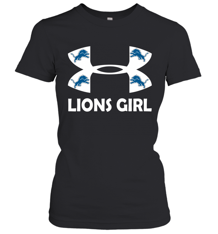 Detroit Lions Girl Under Armour Football Short Sleeve - giftteeshirt4u