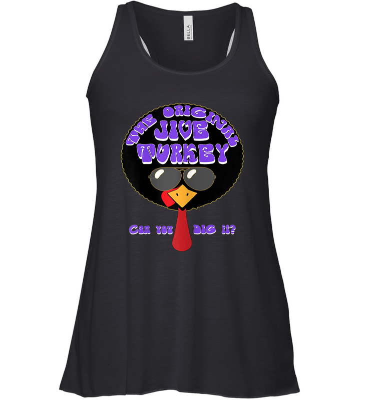 Trends Funny Jive Turkey Face Thanksgiving Day Racerback Tank - giftteeshirt4u