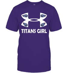 Tennessee Titans Girl Under Armour Football T-Shirt - giftteeshirt4u