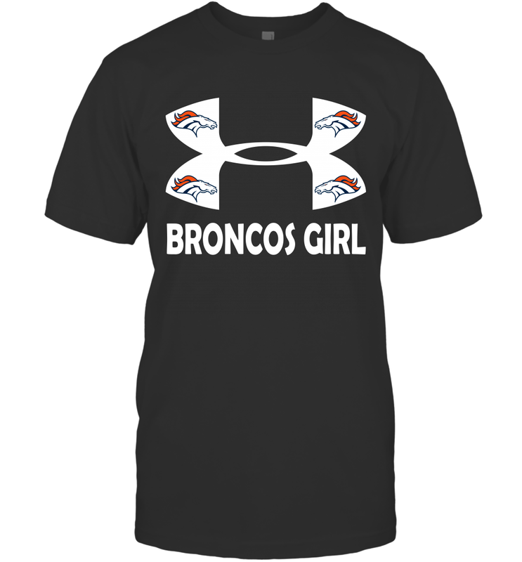 Denver Broncos Girl Under Armour Football T-Shirt - giftteeshirt4u