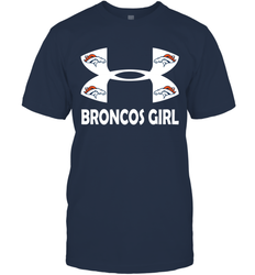 Denver Broncos Girl Under Armour Football T-Shirt - giftteeshirt4u