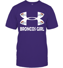 Denver Broncos Girl Under Armour Football T-Shirt - giftteeshirt4u