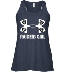 Oakland Raiders Girl Under Armour Football Tank - giftteeshirt4u