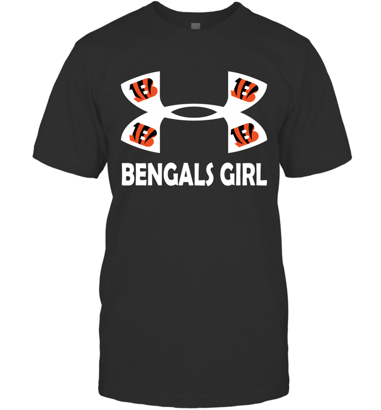 Cincinnati Bengals Girl Under Armour Football T-Shirt - giftteeshirt4u