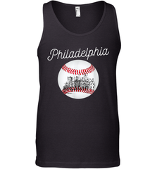 Philadelphia Baseball Philly Tshirt Ball and Skyline Tank Top - giftteeshirt4u