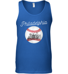 Philadelphia Baseball Philly Tshirt Ball and Skyline Tank Top - giftteeshirt4u