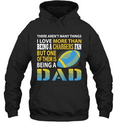 I Love More Than Being A Los Angeles Chargers Fan Being A Dad Football Hoodie - giftteeshirt4u
