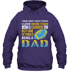 I Love More Than Being A Los Angeles Chargers Fan Being A Dad Football Hoodie - giftteeshirt4u