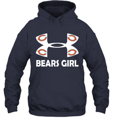 Chicago Bears Girl Under Armour Football Hoodies - giftteeshirt4u
