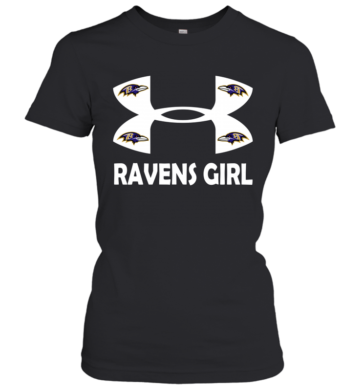 Baltimore Ravens Girl Under Armour Football Short Sleeve - giftteeshirt4u
