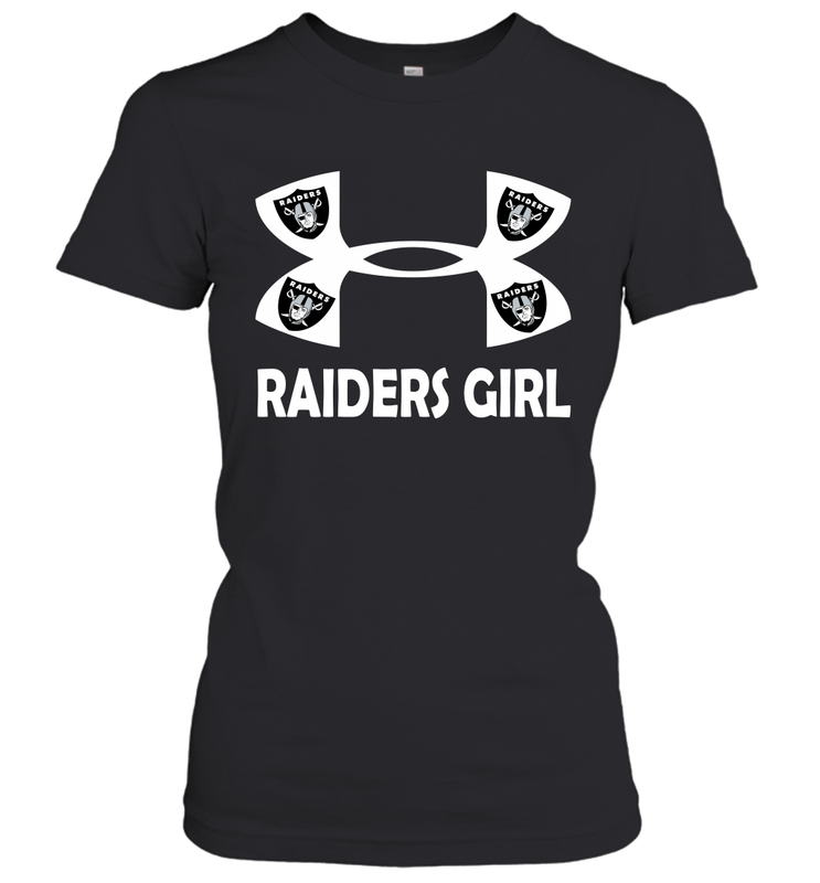 Oakland Raiders Girl Under Armour Football Short Sleeve - giftteeshirt4u