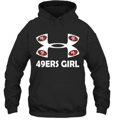 San Francisco 49ers Girl Under Armour Football Hoodies - giftteeshirt4u