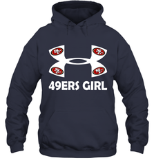 San Francisco 49ers Girl Under Armour Football Hoodies - giftteeshirt4u