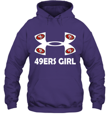 San Francisco 49ers Girl Under Armour Football Hoodies - giftteeshirt4u