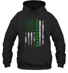 St Patrick's Day IRISH AMERICAN FLAG Hoodie - giftteeshirt4u