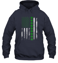 St Patrick's Day IRISH AMERICAN FLAG Hoodie - giftteeshirt4u