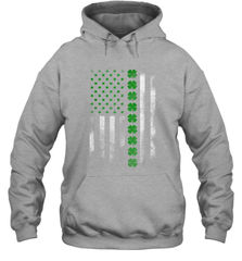 St Patrick's Day IRISH AMERICAN FLAG Hoodie - giftteeshirt4u