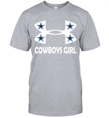 Dallas Cowboys Girl Under Armour Football T-Shirt - giftteeshirt4u