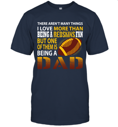 I Love More Than Being A Washington Redskins Fan Being A Dad Football T-Shirt - giftteeshirt4u