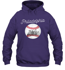 Philadelphia Baseball Philly Tshirt Ball and Skyline Hoodie - giftteeshirt4u
