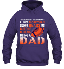 I Love More Than Being A Chicago Bears Fan Being A Dad Football Hoodie - giftteeshirt4u