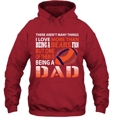 I Love More Than Being A Chicago Bears Fan Being A Dad Football Hoodie - giftteeshirt4u