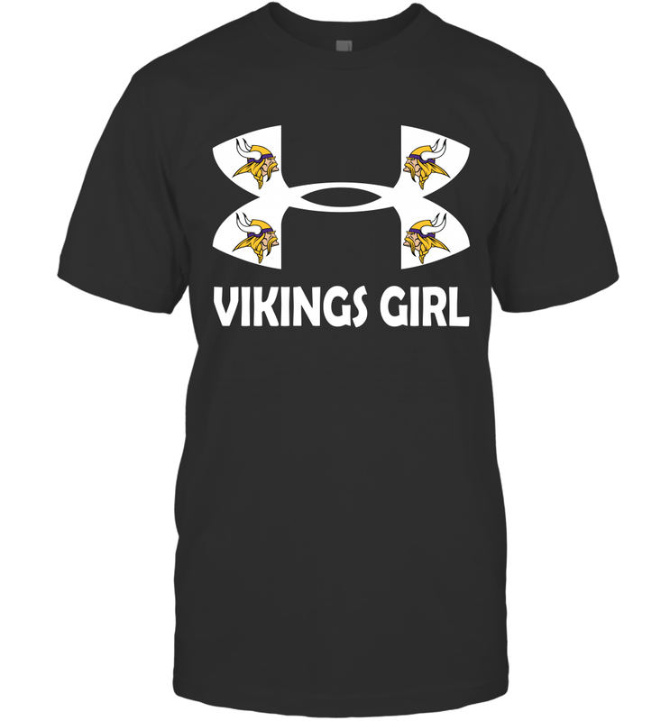 Minnesota Vikings Girl Under Armour Football T-Shirt - giftteeshirt4u
