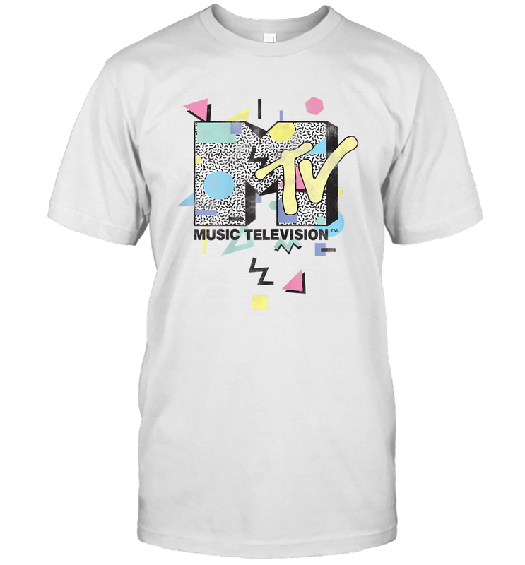 Mtv Retro Shape Design Logo Graphic T-Shirt - giftteeshirt4u