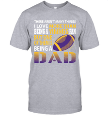 I Love More Than Being A Minnesota Vikings Fan Being A Dad Football T-Shirt - giftteeshirt4u
