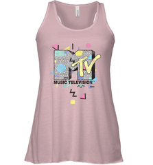 Mtv Retro Shape Design Logo Graphic Racerback Tank - giftteeshirt4u