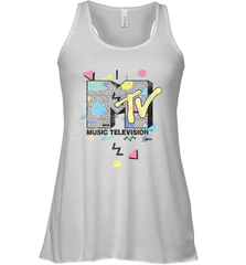Mtv Retro Shape Design Logo Graphic Racerback Tank - giftteeshirt4u