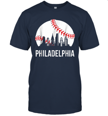 Philadelphia Downtown Baseball Philly Skyline T-Shirt - giftteeshirt4u