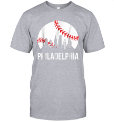 Philadelphia Downtown Baseball Philly Skyline T-Shirt - giftteeshirt4u